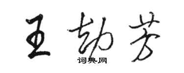 骆恒光王劫芳行书个性签名怎么写