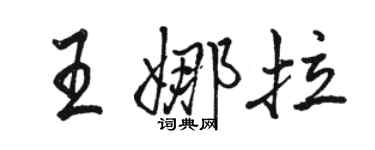 骆恒光王娜拉行书个性签名怎么写