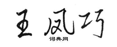 骆恒光王凤巧行书个性签名怎么写