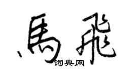 王正良马飞行书个性签名怎么写