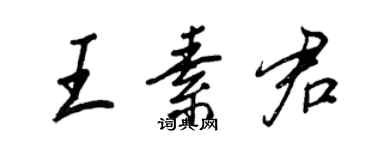 王正良王素君行书个性签名怎么写