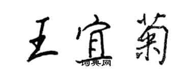 王正良王宜菊行书个性签名怎么写