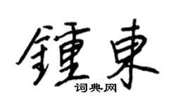 王正良钟东行书个性签名怎么写