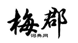 胡问遂梅郡行书个性签名怎么写
