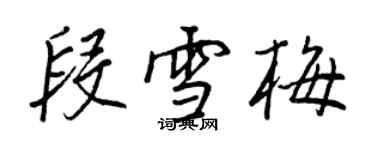 王正良段雪梅行书个性签名怎么写