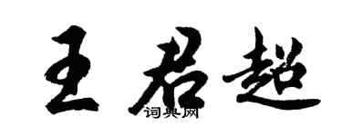 胡问遂王君超行书个性签名怎么写