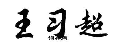 胡问遂王习超行书个性签名怎么写