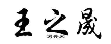 胡问遂王之晟行书个性签名怎么写