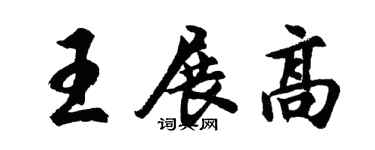 胡问遂王展高行书个性签名怎么写