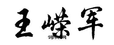 胡问遂王嵘军行书个性签名怎么写