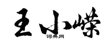 胡问遂王小嵘行书个性签名怎么写