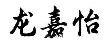 胡问遂龙嘉怡行书个性签名怎么写