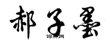 胡问遂郝子墨行书个性签名怎么写