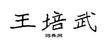 袁强王培武楷书个性签名怎么写