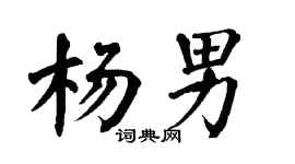 翁闿运杨男楷书个性签名怎么写