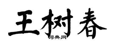 翁闿运王树春楷书个性签名怎么写