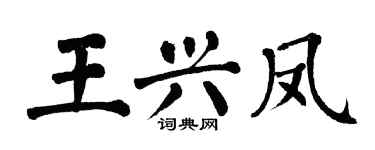 翁闿运王兴凤楷书个性签名怎么写