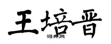 翁闿运王培晋楷书个性签名怎么写