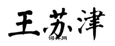 翁闿运王苏津楷书个性签名怎么写
