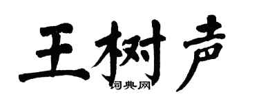 翁闿运王树声楷书个性签名怎么写