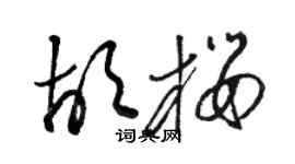 骆恒光胡樱草书个性签名怎么写