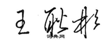 骆恒光王耿彬草书个性签名怎么写