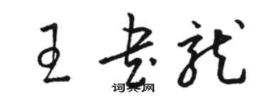 骆恒光王书龙草书个性签名怎么写