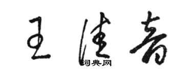骆恒光王佳音草书个性签名怎么写