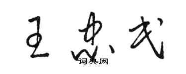 骆恒光王忠民草书个性签名怎么写
