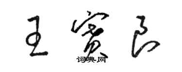骆恒光王赛良草书个性签名怎么写