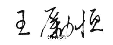 骆恒光王励恒草书个性签名怎么写