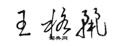 骆恒光王格丽草书个性签名怎么写