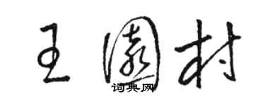 骆恒光王园村草书个性签名怎么写