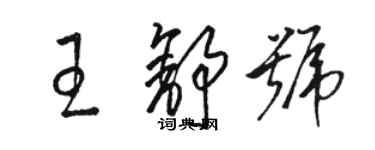 骆恒光王舒号草书个性签名怎么写