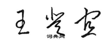 骆恒光王登宜草书个性签名怎么写