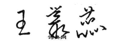 骆恒光王丛蕊草书个性签名怎么写