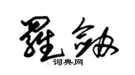 朱锡荣罗剑草书个性签名怎么写