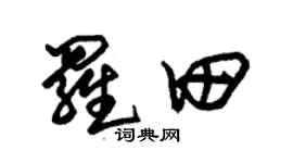 朱锡荣罗田草书个性签名怎么写