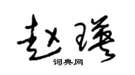 朱锡荣赵瑛草书个性签名怎么写