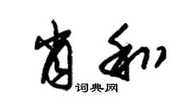 朱锡荣肖和草书个性签名怎么写