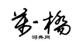 朱锡荣万桥草书个性签名怎么写