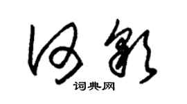 朱锡荣何彩草书个性签名怎么写
