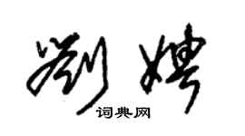 朱锡荣刘娉草书个性签名怎么写