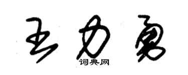 朱锡荣王力勇草书个性签名怎么写