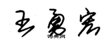 朱锡荣王勇宏草书个性签名怎么写