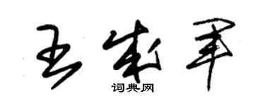 朱锡荣王成军草书个性签名怎么写