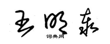 朱锡荣王明泰草书个性签名怎么写