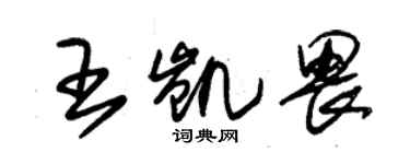 朱锡荣王凯畏草书个性签名怎么写