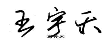 朱锡荣王宇夭草书个性签名怎么写