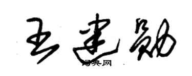 朱锡荣王建勋草书个性签名怎么写